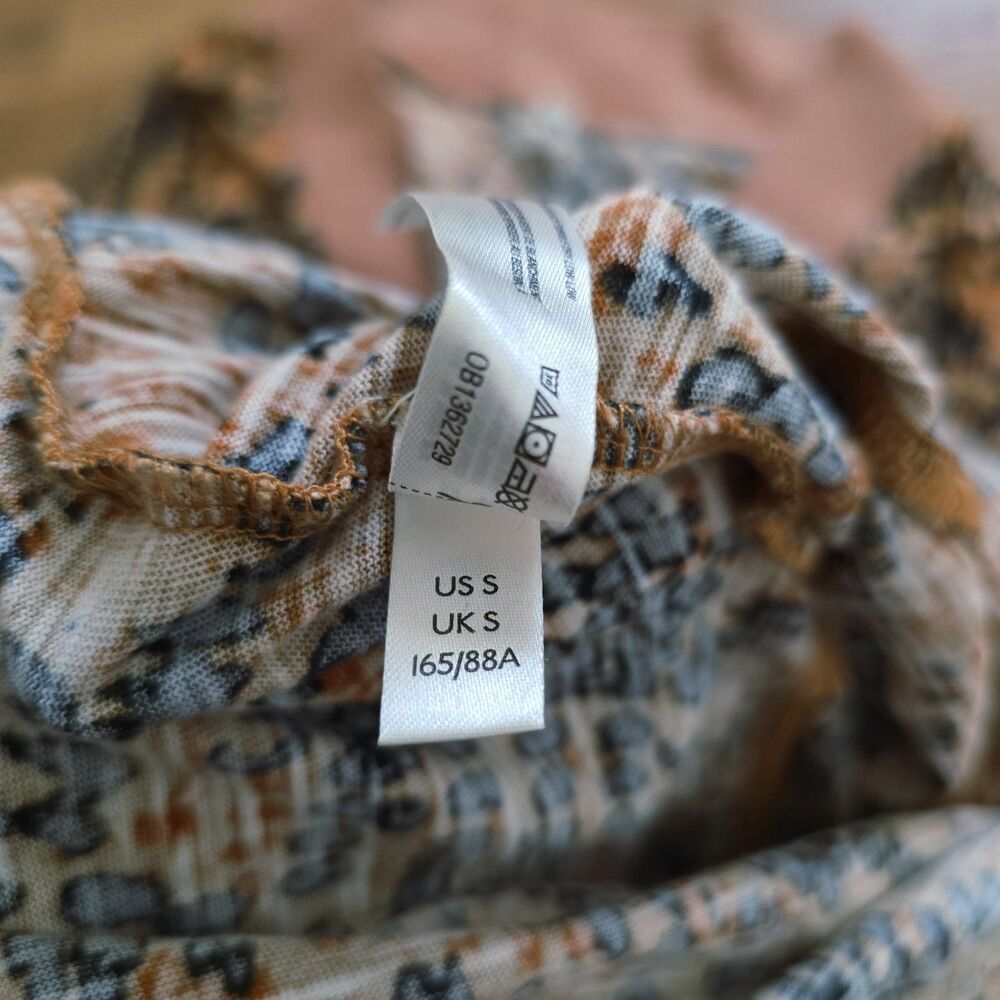 Intimately Free People Why Not Romper Printed Brown Multi Women's S Loose Fit - Picture 7 of 13